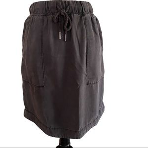 Anthropologie mini skirt (XS) stonewashed gray